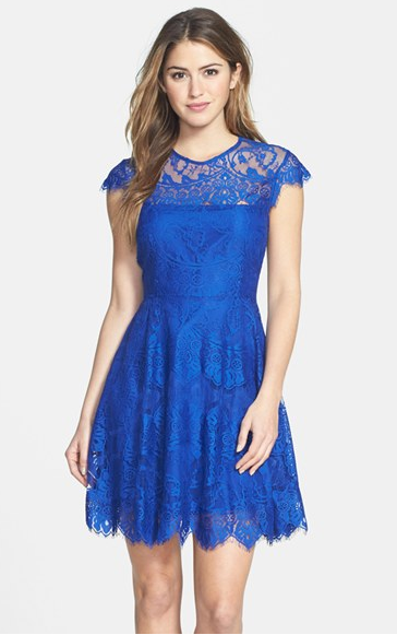 robe de cérémonie alessparis robe bleue dentelle cérémonie de mariage alessparis