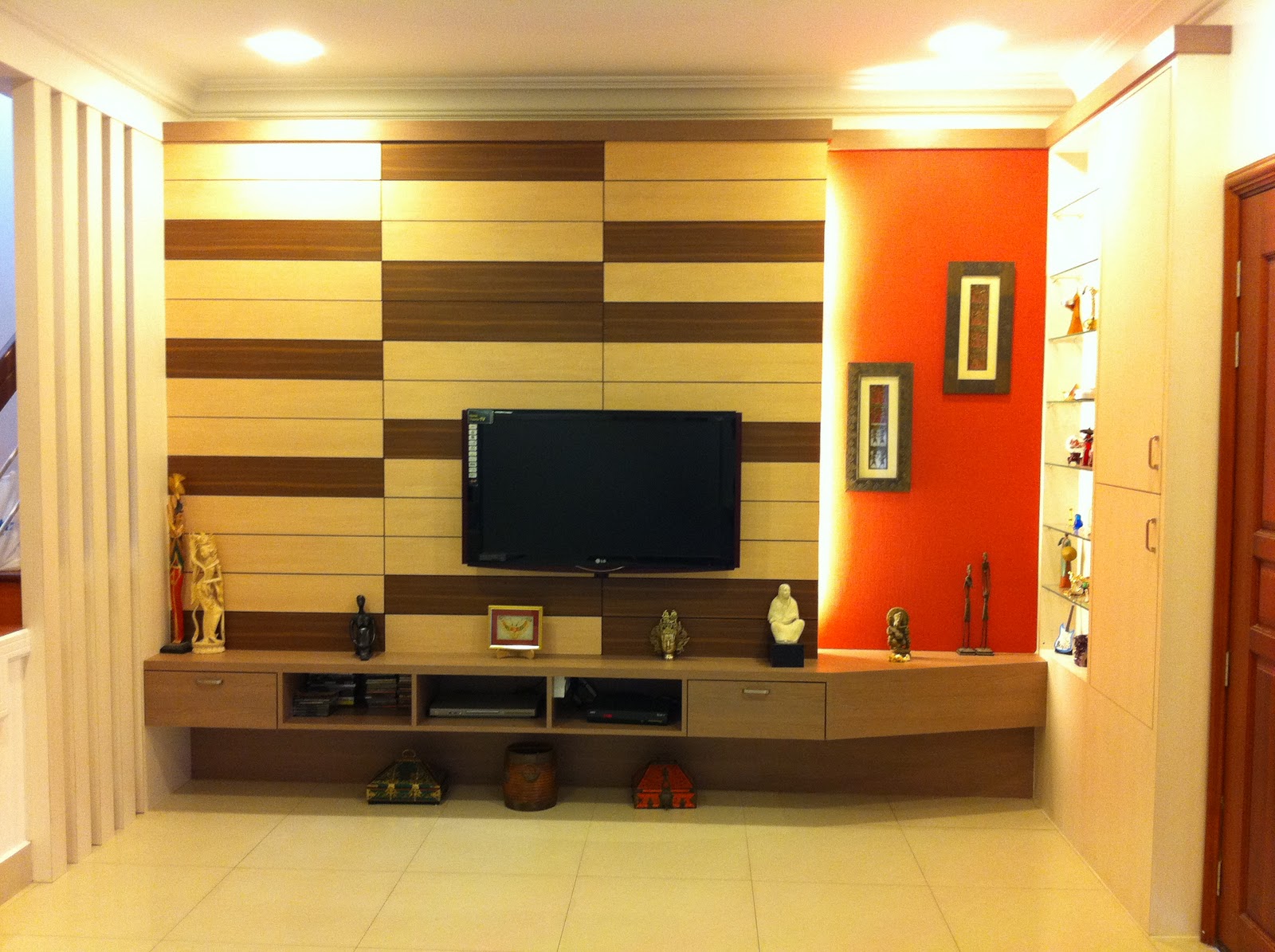 Interior Design Renovation Kuala Terengganu TV  Cabinet 