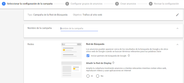 Cómo crear mi primera Campaña de Adwords