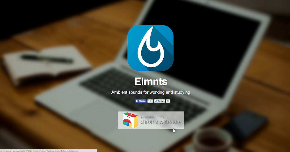 比安靜更專心的環境音效 Elmnts 離線可用 Chrome App