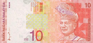 RM10, 10 Ringgit, Ringgit Malaysia, Duit, Wang