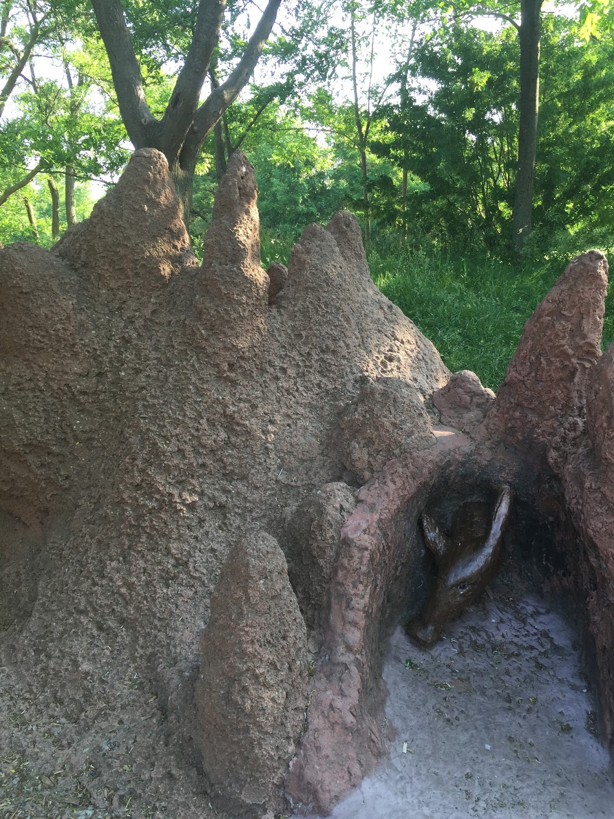 Termite mounds in house image