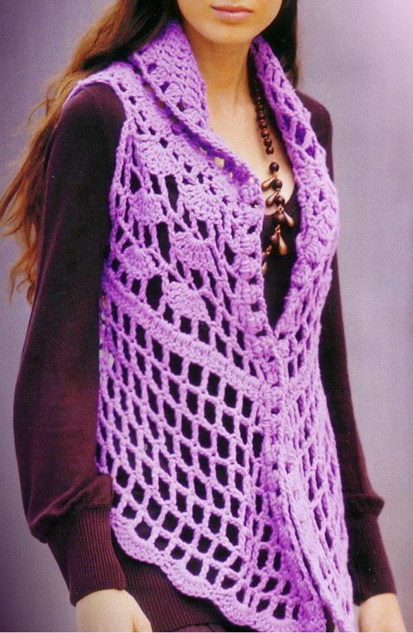 Long vest crochet pattern free hat templates pattern