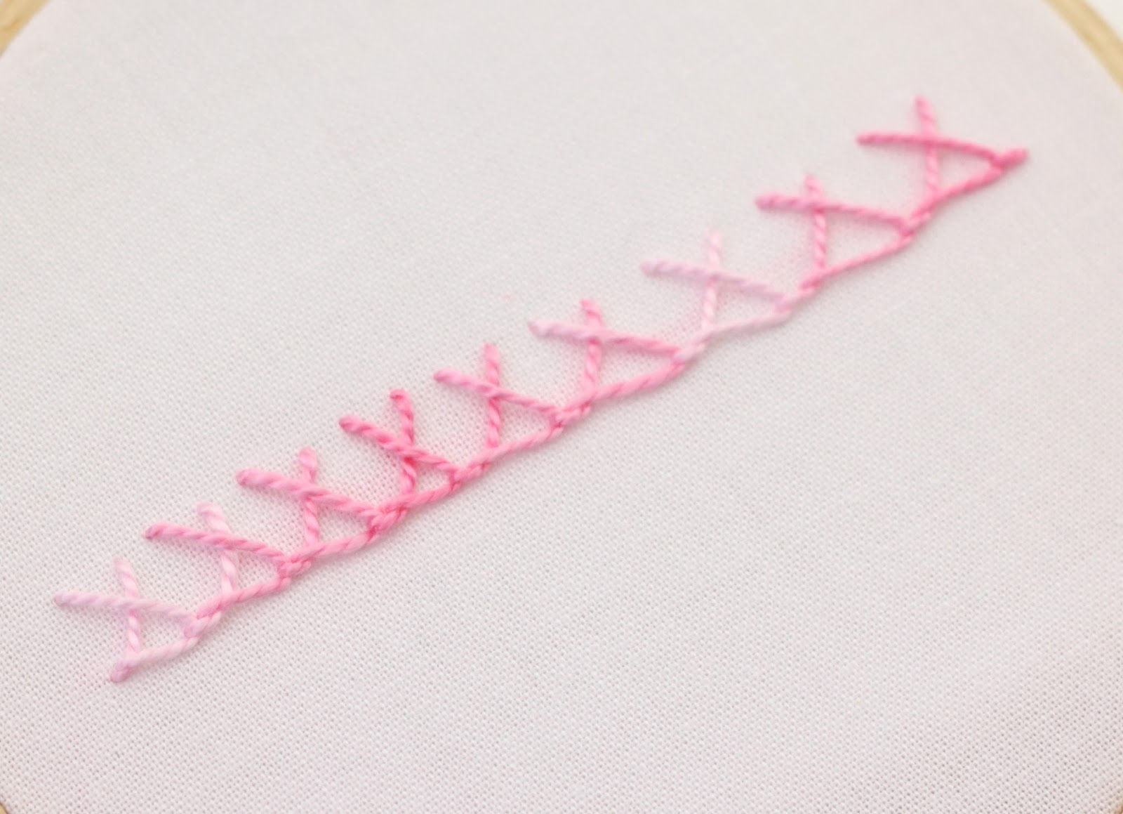 big B Crossed Blanket Stitch