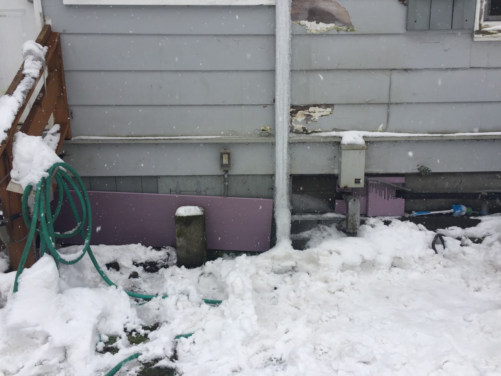 Frozen Water Pipe Bursts Under House in Latest Snowstorm