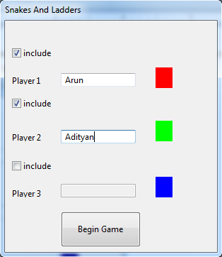Arun G 's Blog: Snakes and Ladders Game in Java