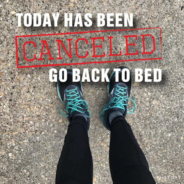 cancelled marathon race running injured bad weather training program 