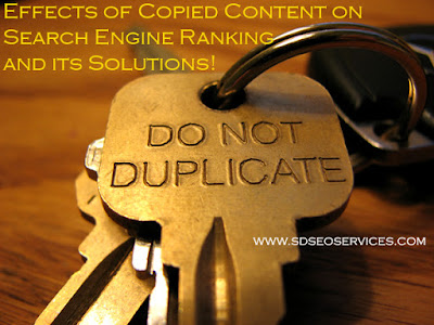 How to Solve Effects of Copied Content on SEO Services Ranking