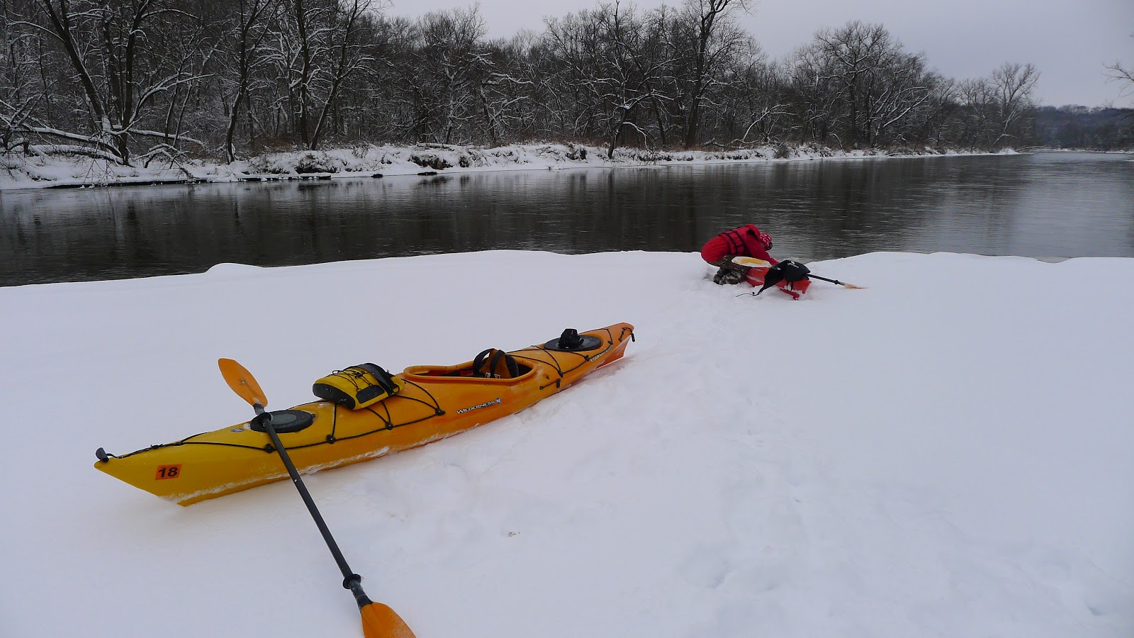 " FULL ON " Winter Kayaking