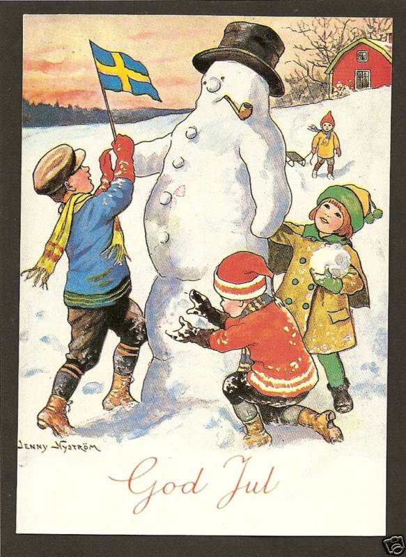 SweAussie Xmas Härliga gamla julkort