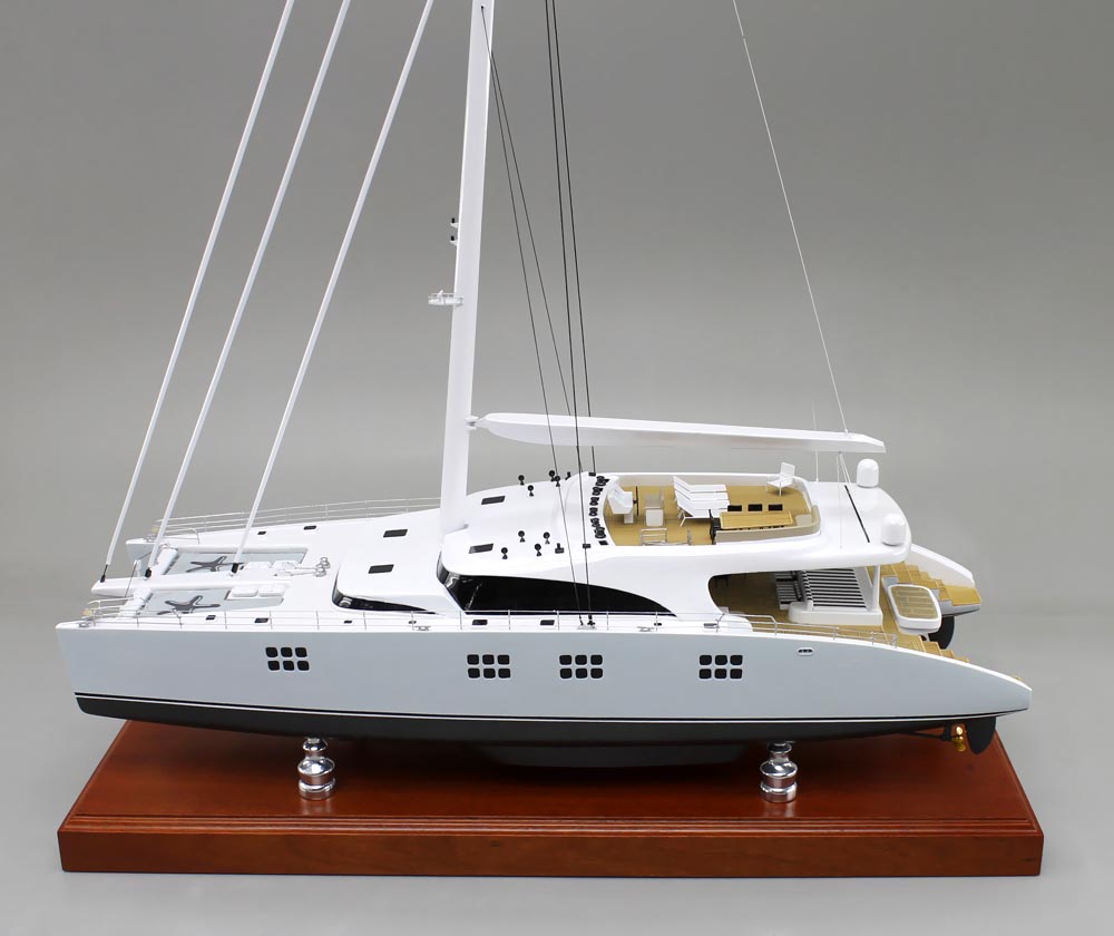 Catamaran Sailboat Replica Model | SD Model Makers