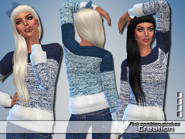 Sims 4 Ccs The Best Sweater By Pinkzombiecupcakes