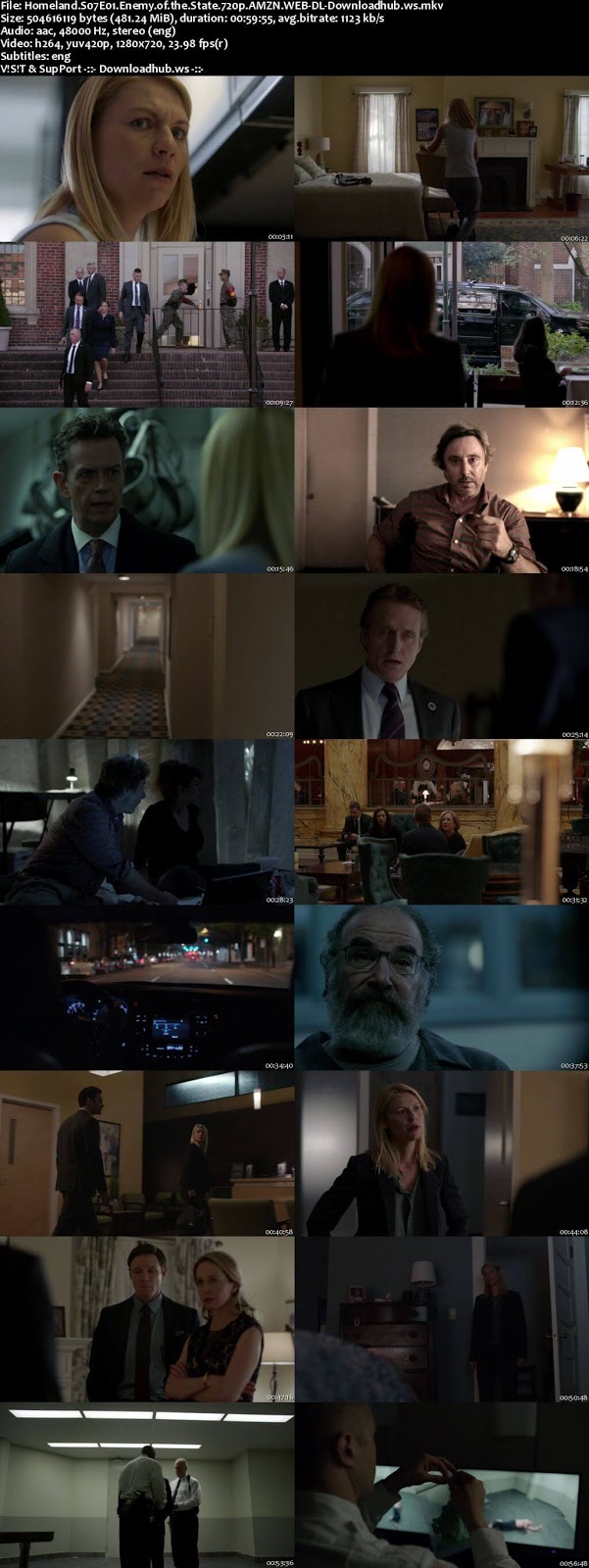 Homeland S07E01 480MB WEB-DL 720p ESubs