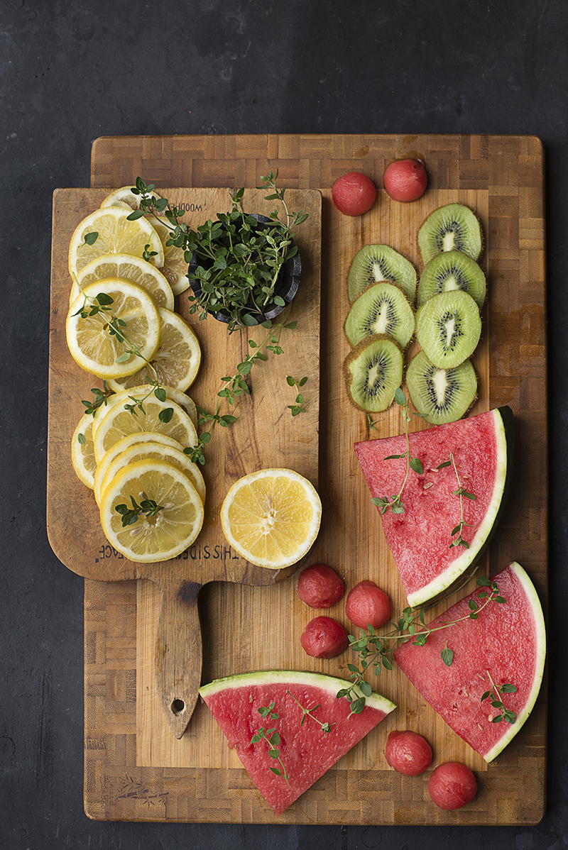 Watermelon-Hibiscus-Kiwi sangria : Simi Jois Photography 