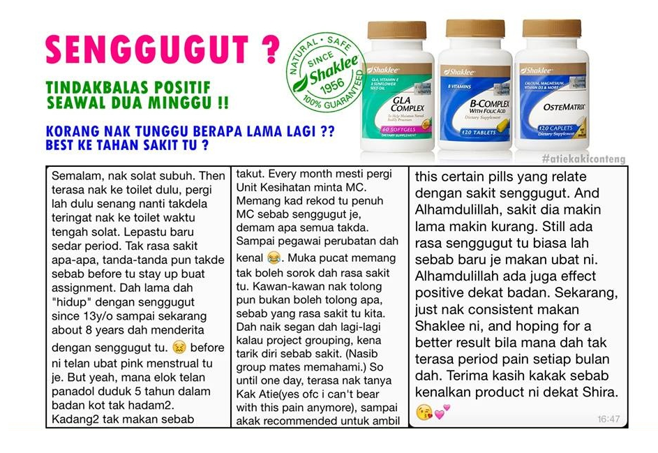 testimoni senggugut