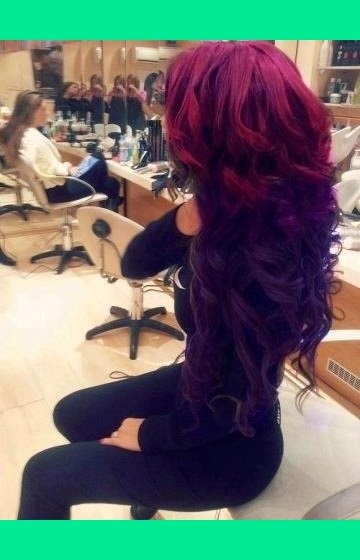 Fashionnfreak Red Violet Hair Color