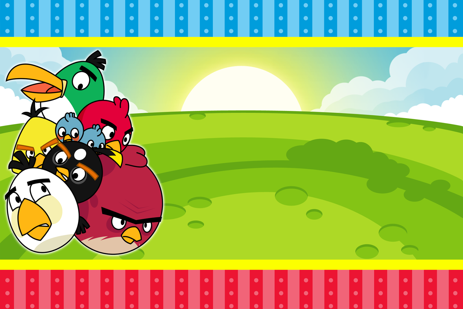 Angry Birds Birthday Background
