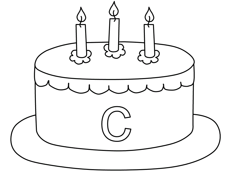 cakes coloring pages - photo #41