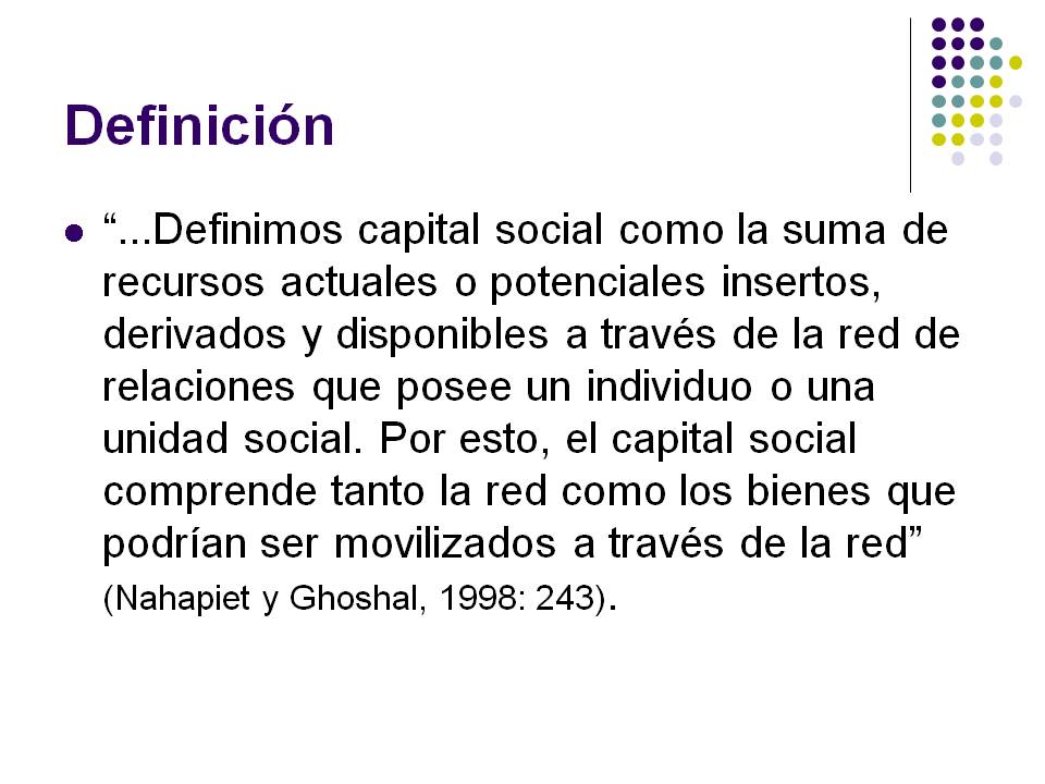 Sociología del Turismo: PPT La teoría del capital social