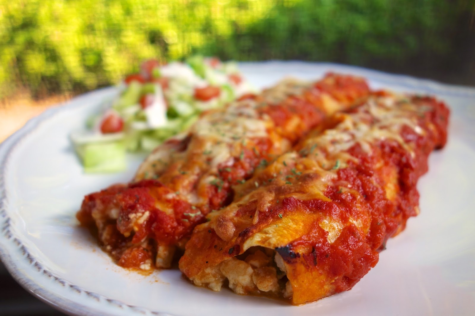 Chicken Parmesan Enchiladas Plain Chicken®