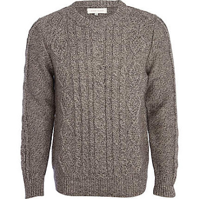 Caggie Dunlop grey cable knit jumper, Made in Chelsea finale November ...