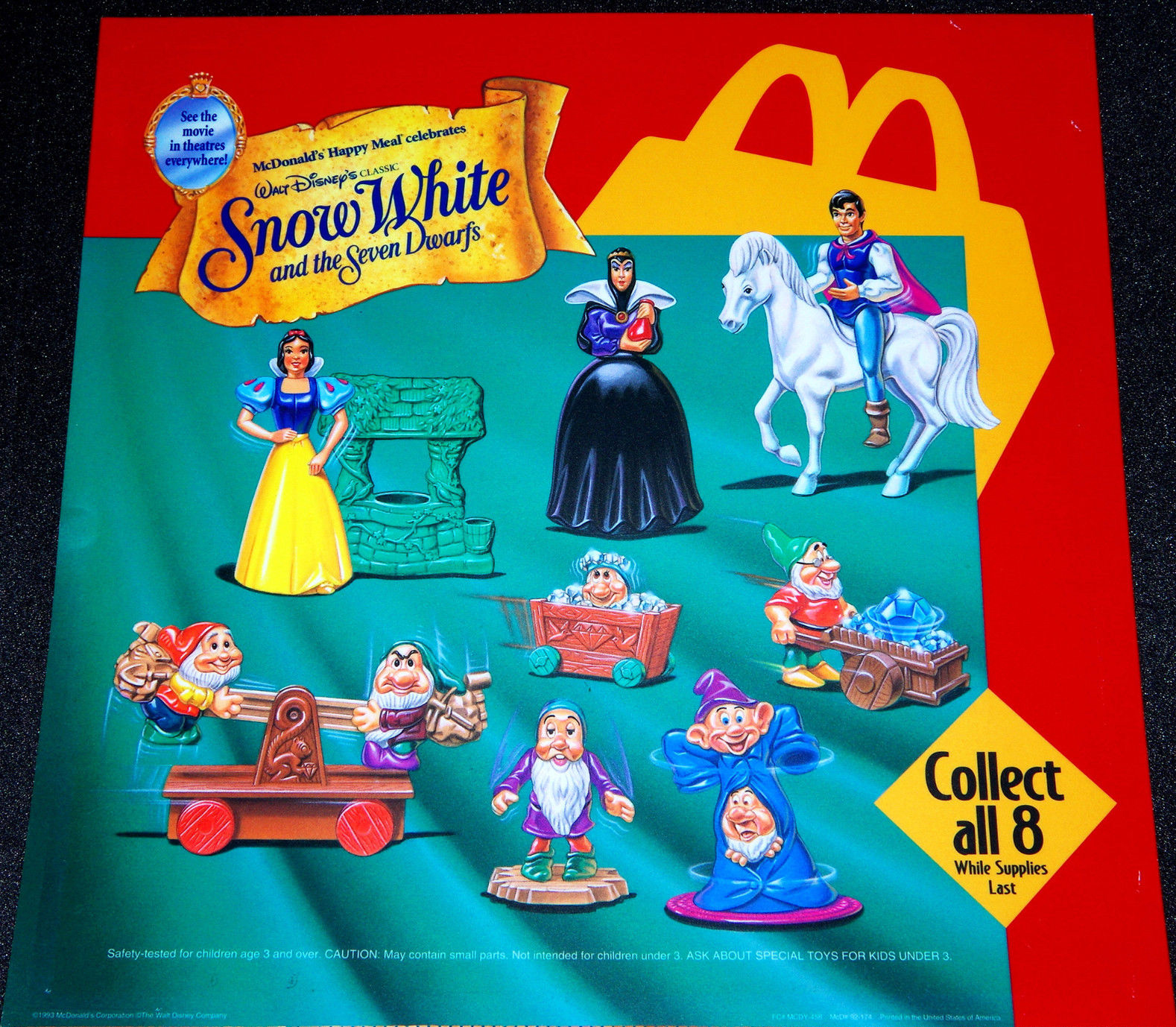 1992 McDonald's Snow White with Wishing Well Happy Meal 