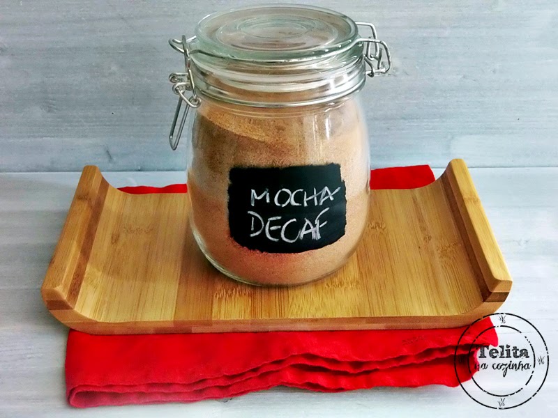 mistura para cappuccino, aliás, mocha descafeinado