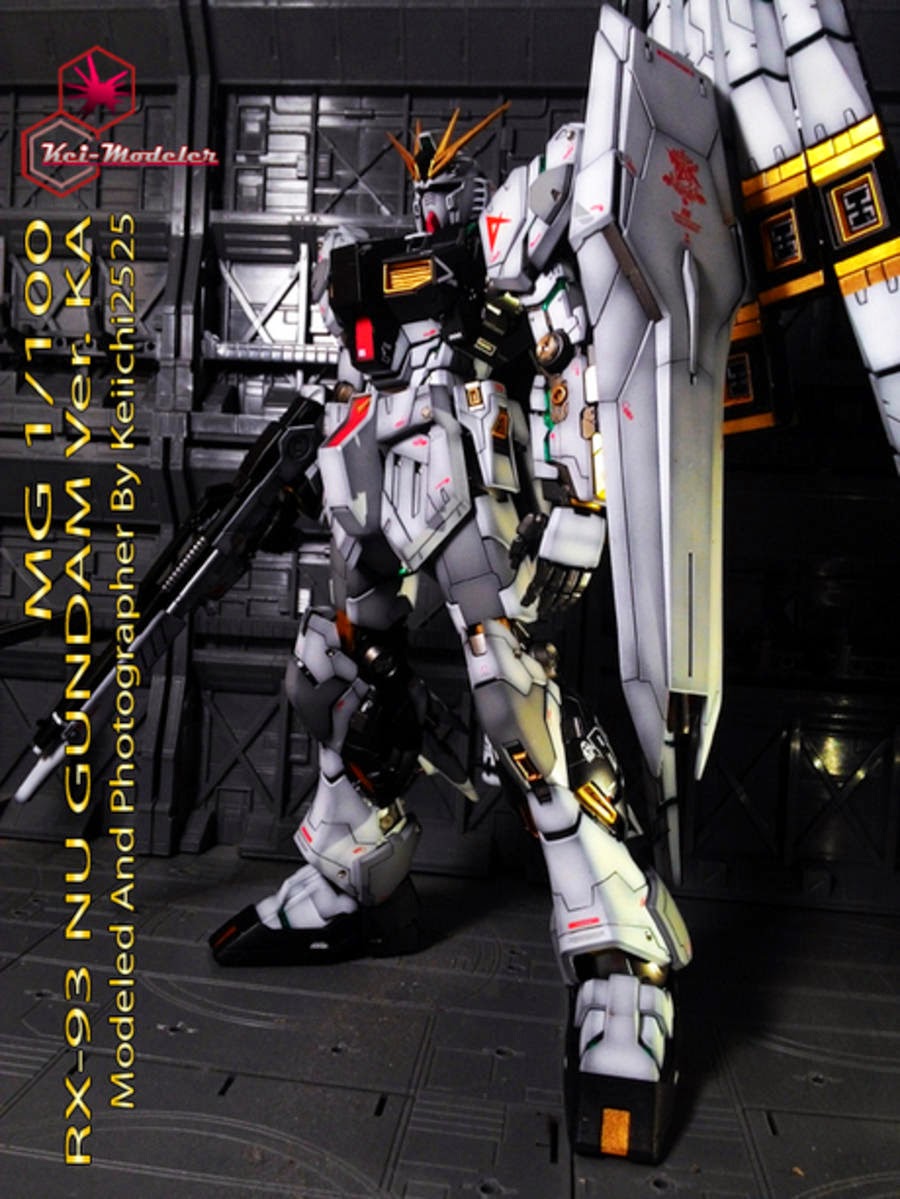 Custom Build MG 1/100 RX93 nu Gundam Ver. Ka + Double Fin Funnel Gundam Kits Collection News