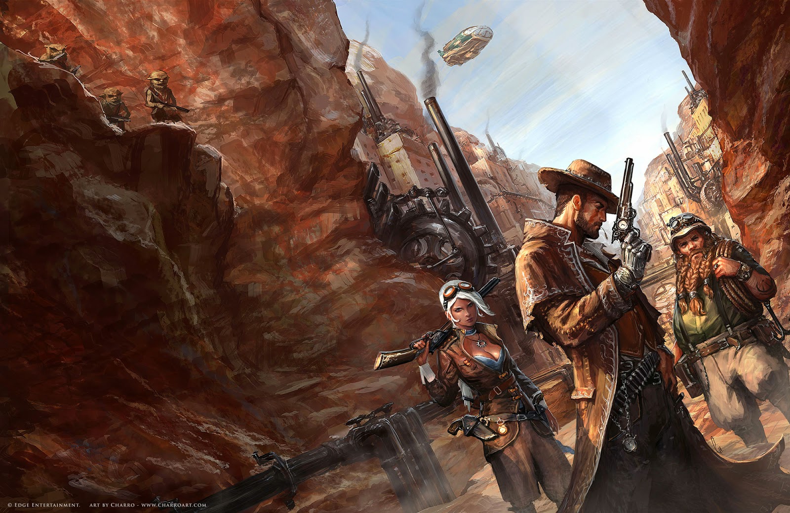 charro fantasy illustrator cover art for steam states rpg