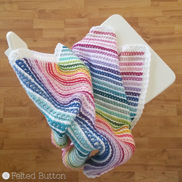 Janus Blanket Crochet Pattern by Susan Carlson of Felted Button