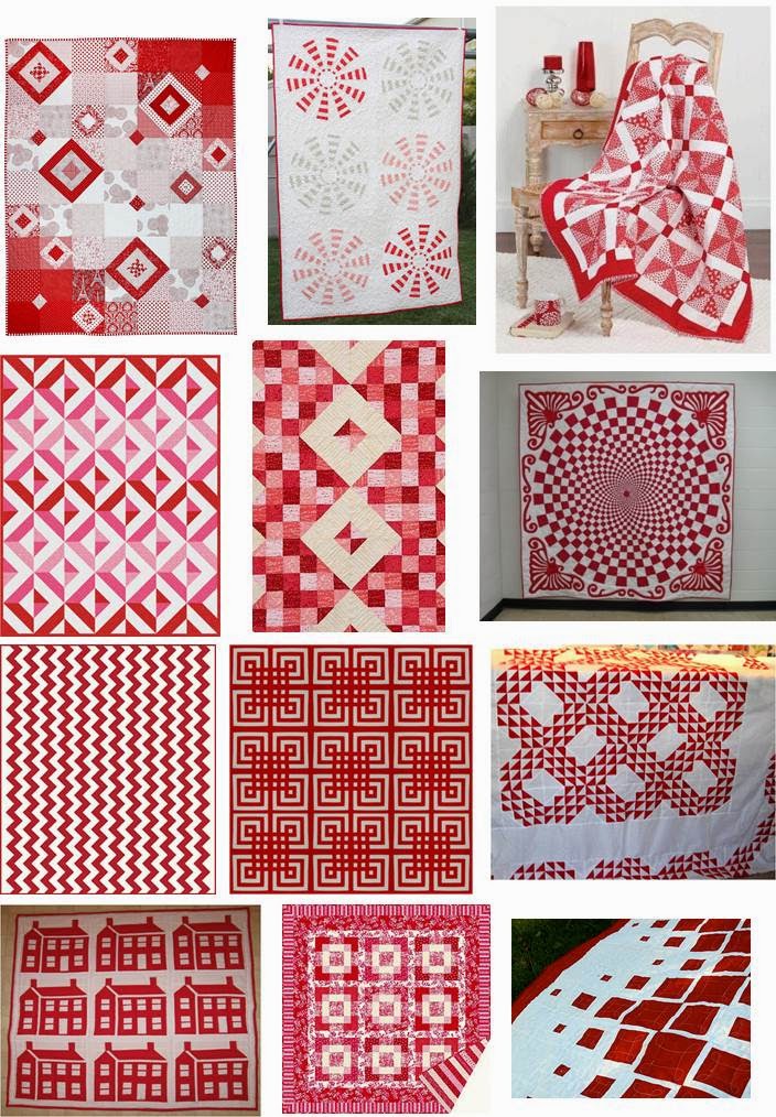 Quilt Inspiration Free pattern day! Red and white quilts (part 1)