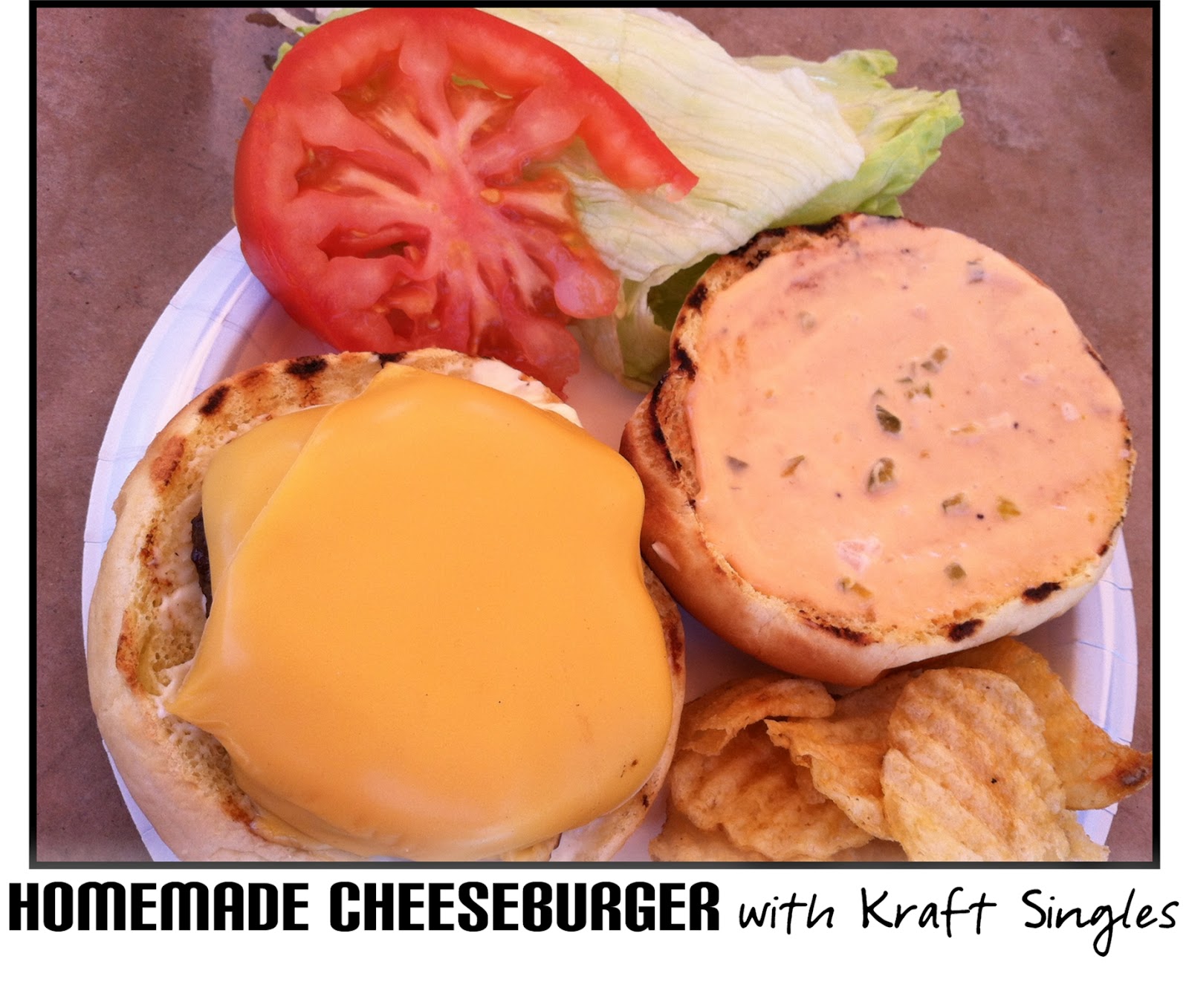 MOMS CRAZY COOKING Homemade Cheeseburger with Kraft American Singles