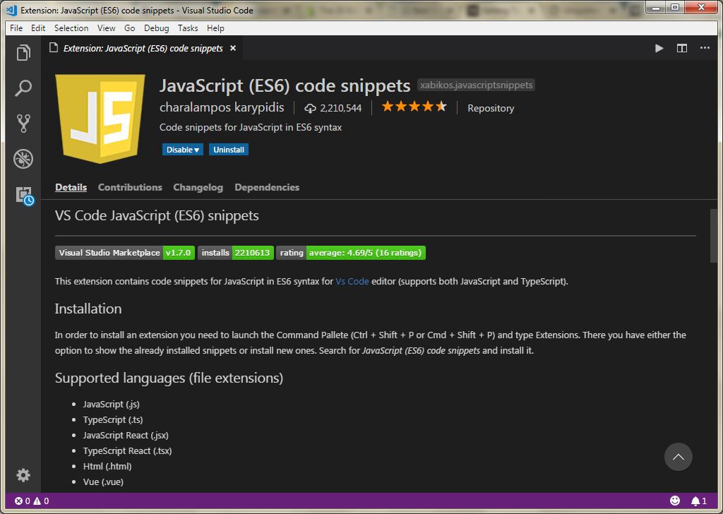 Useful 10 VS Code Extensions for Front-End Developers in 2019 ...