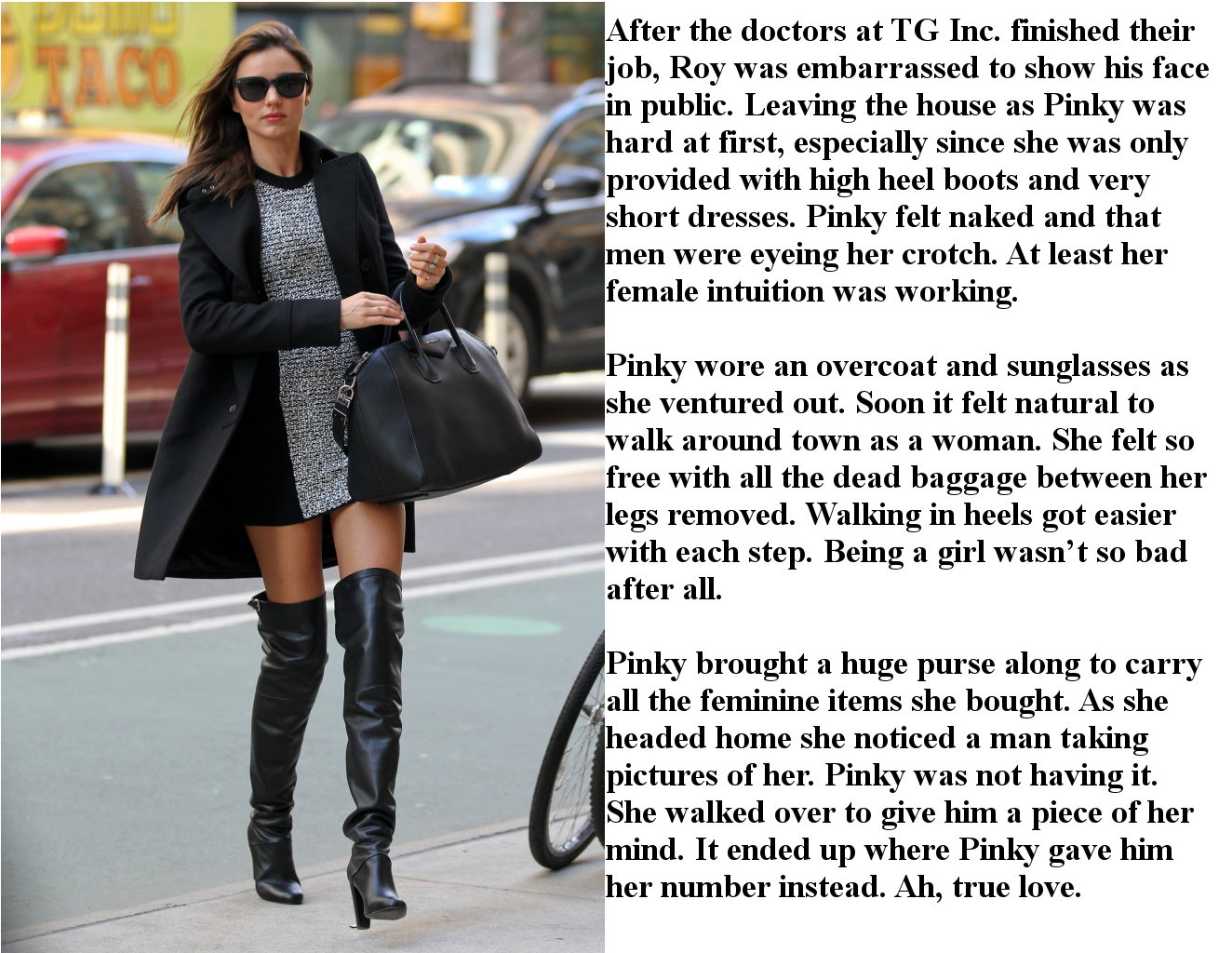 Exotic TG Captions Hiding Behind Sunglasses