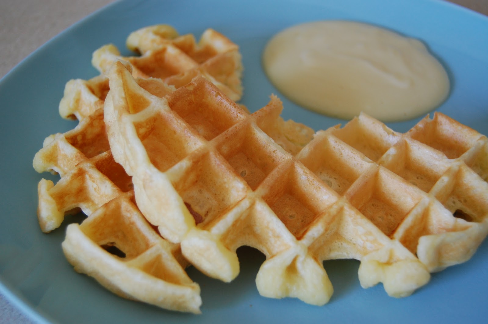Little Toewsies Saturday Morning Menu Waffles & White Sauce