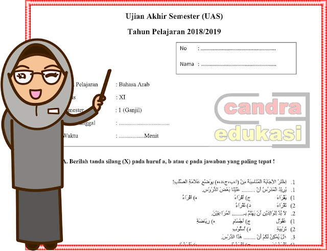 Soal Uas Bahasa Arab Kelas 11 Semester 1