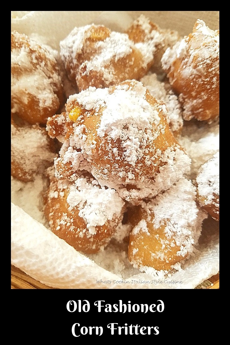 Old Fashioned Corn Fritters What's Cookin' Italian Style Cuisine