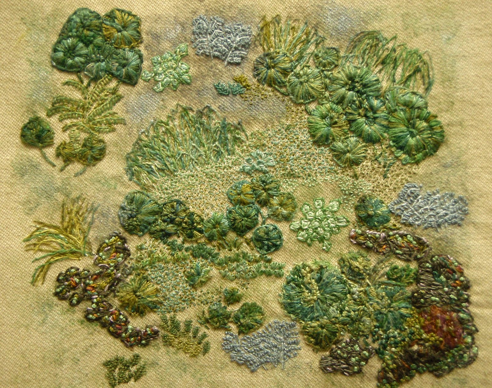 Dance in my garden exquisite embroidery at the Hobart Botanical Gardens