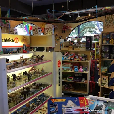 interior of Thinker Toys shop in Carmel, California