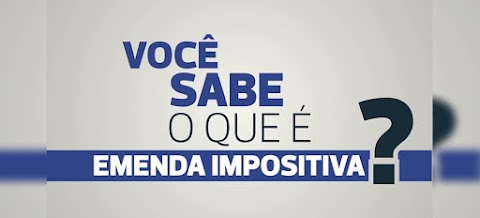 Emendas Impositivas - 2019 de autoria do vereador Capitão Hugo