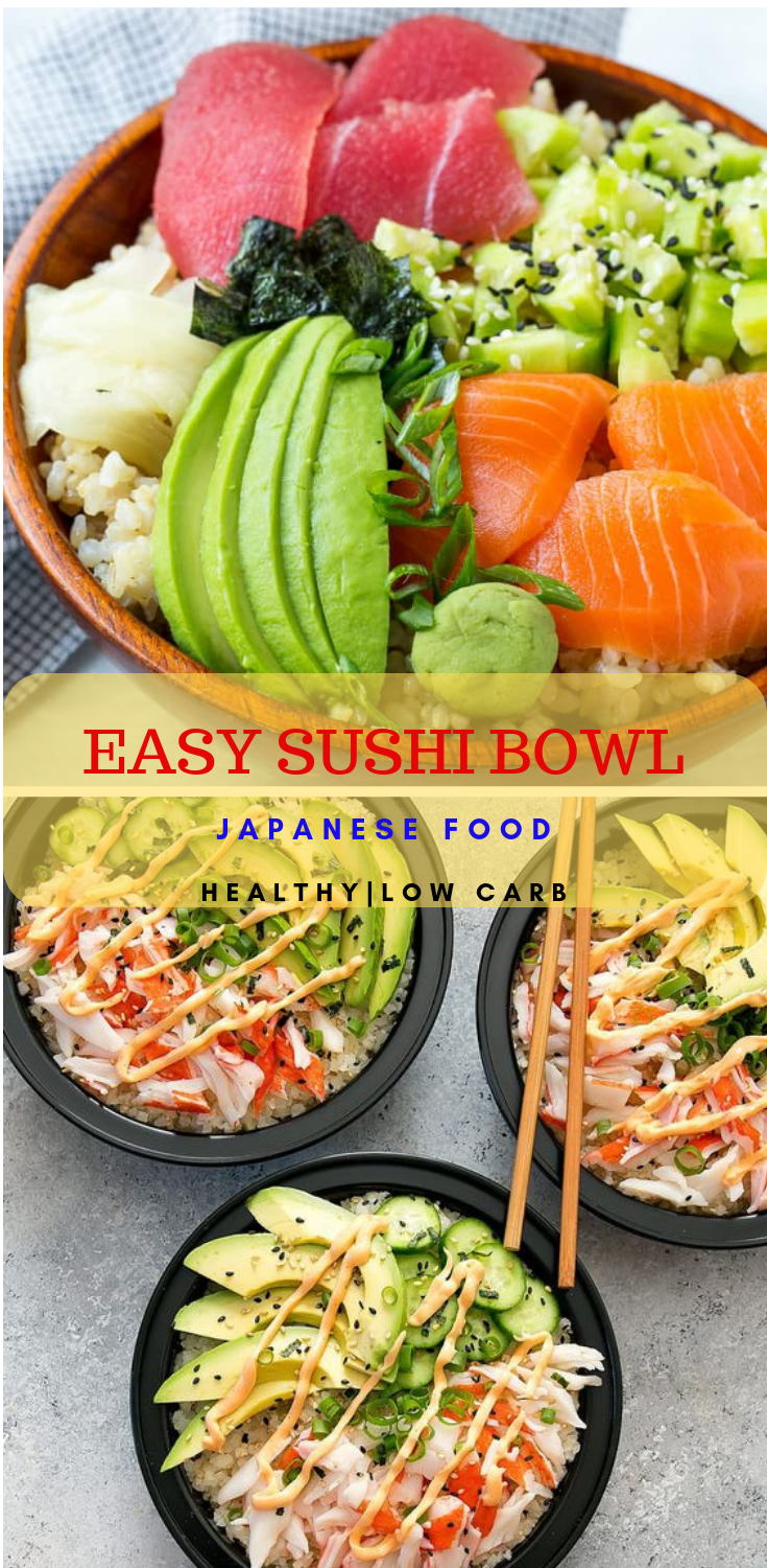EASY SUSHI BOWL RECIPE - New Healthy Recipes