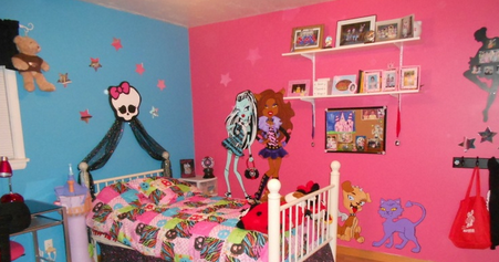 Monster High Room Decor Ideas For Bedroom Kids Formation