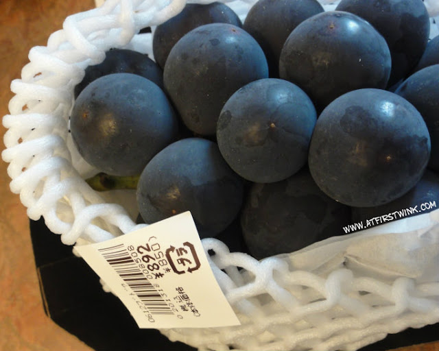 Japanese grapes bought from Daimaru department store