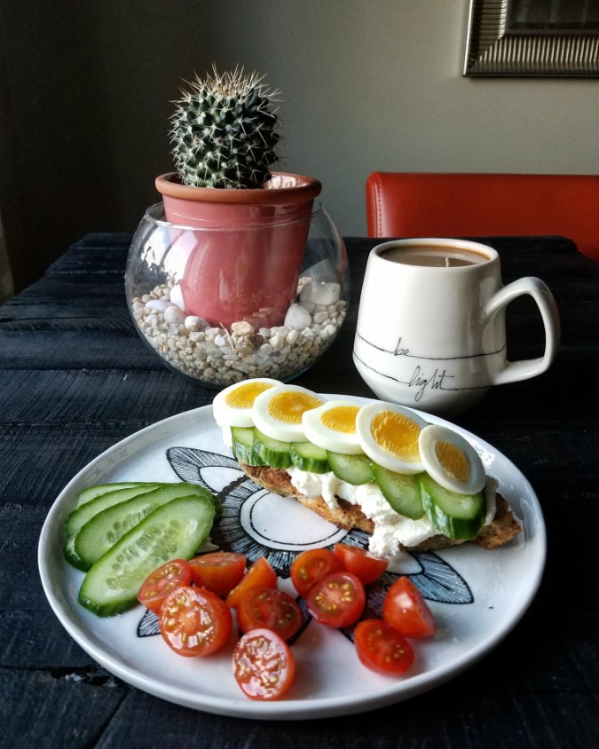 Mango & Tomato Weekend Inspirations Ricotta, Cucumber & Hard Boiled