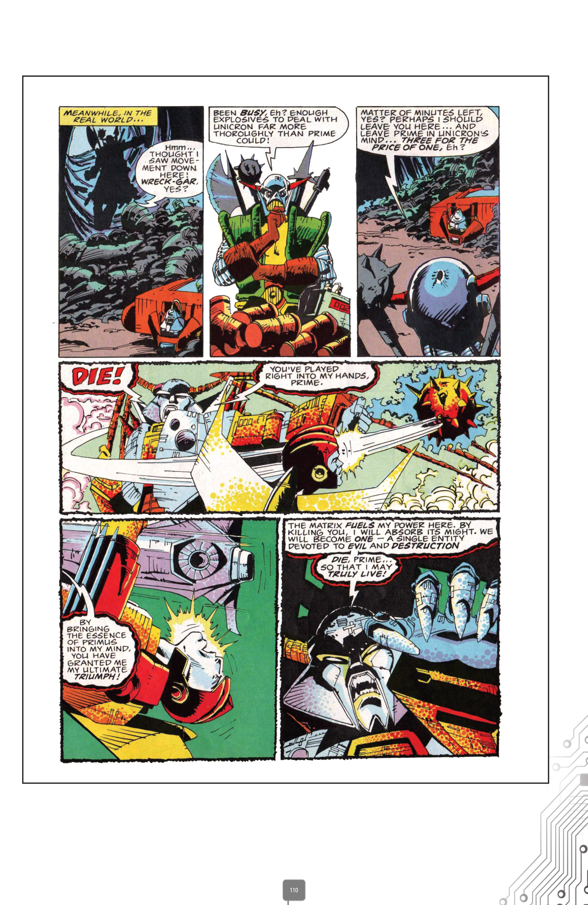 Read online The Transformers Classics UK comic - Issue # TPB 5 - 111