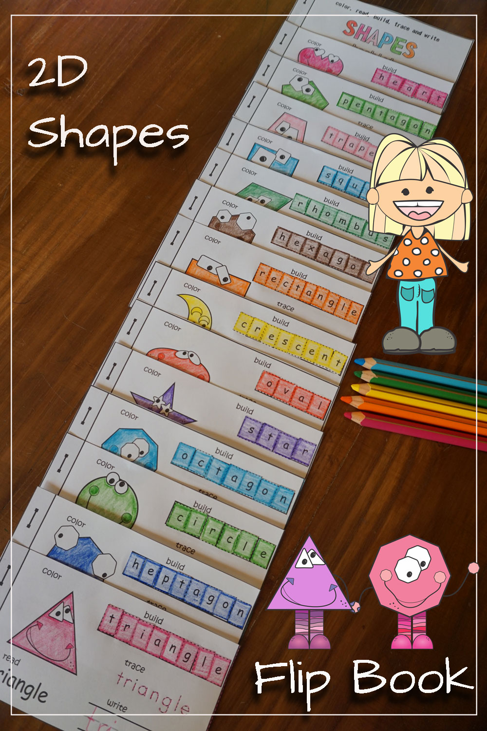 KM Classroom: 2D Shapes Flip Book