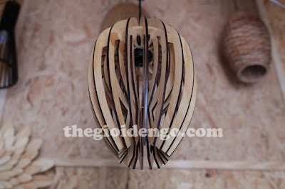 Thế giới đèn gỗ - Đèn gỗ trang trí búp sen 2