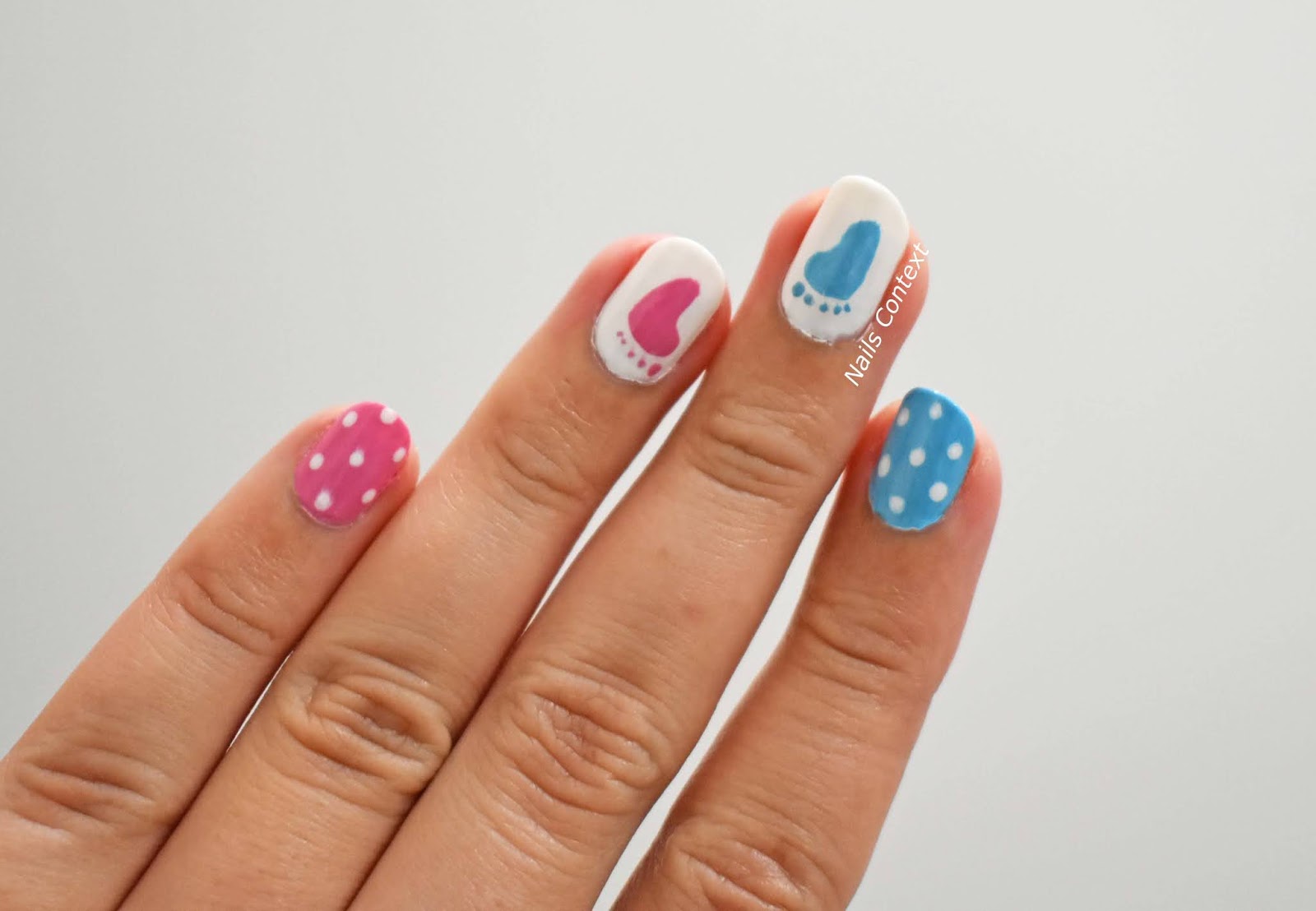 Gender Reveal Acrylic Nails - wide 7