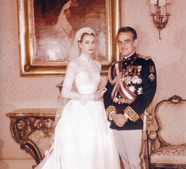 casas y familias reales: mónaco - boda de rainiero y grace