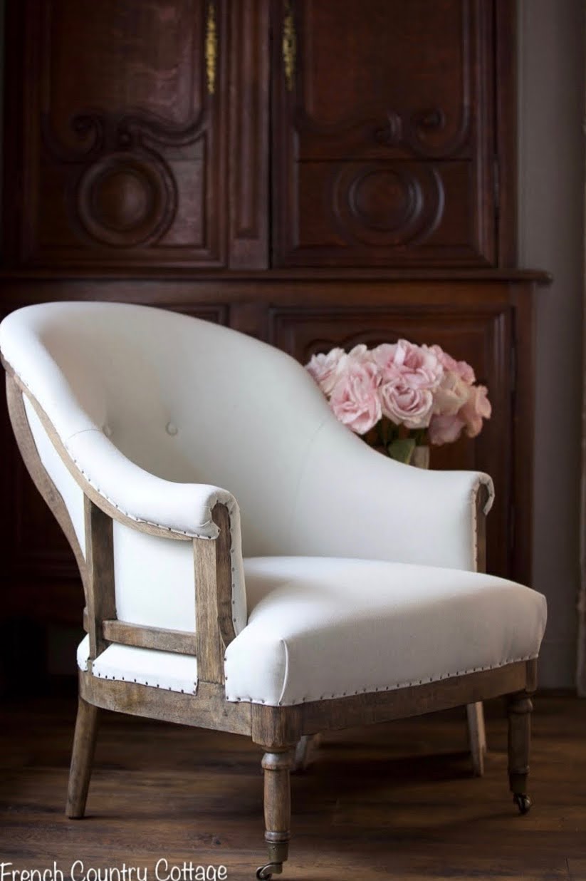 Simple elegant French style deconstructed chair